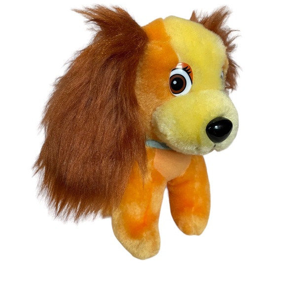 Deadstock Lady And The Tramp Vintage Disney Movie Tag Attached Plush Lady Dog - Picture 4 of 14
